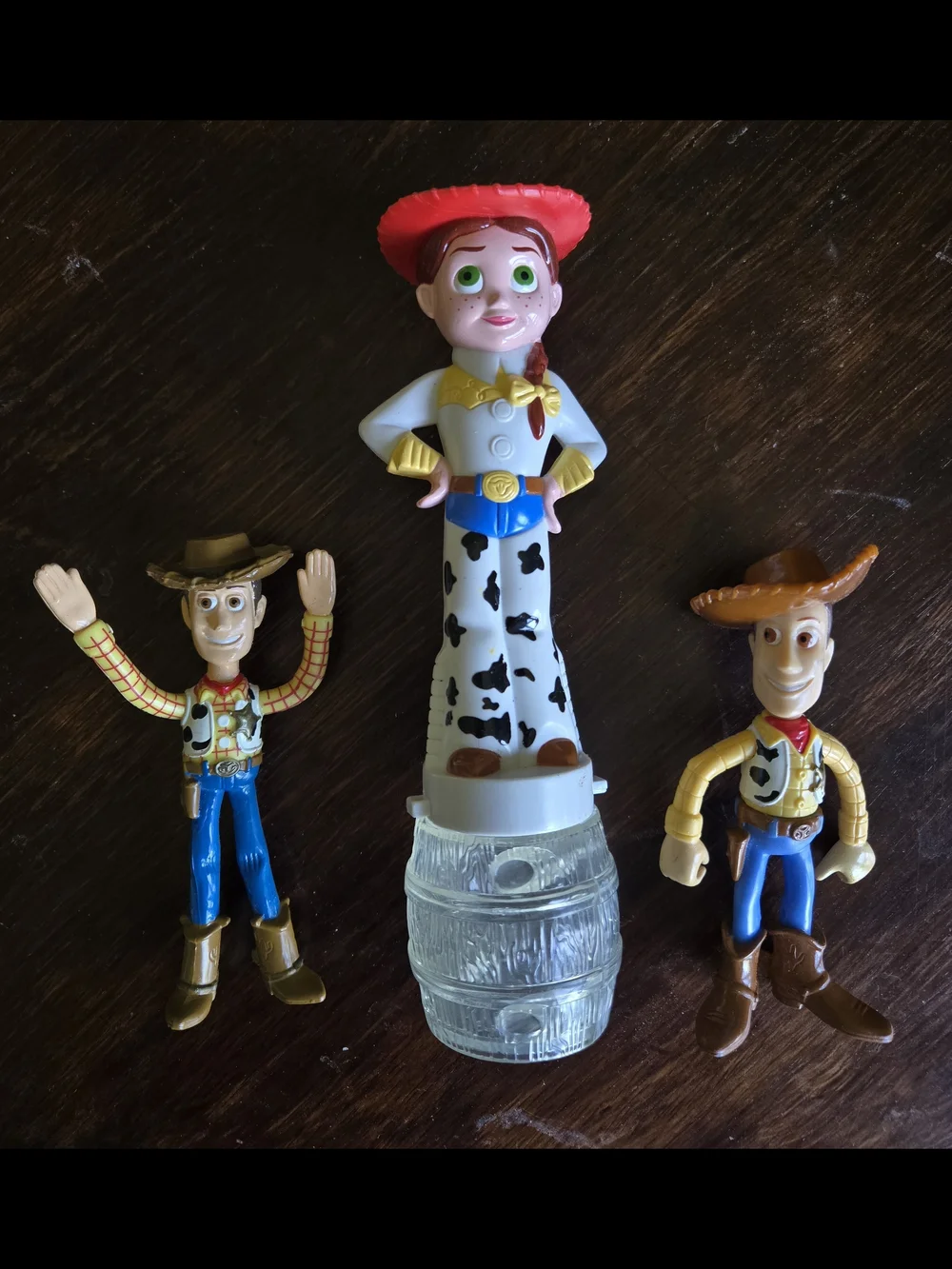 Two Woody and One Jesse Happy Meal  Toys, Excellent Condition